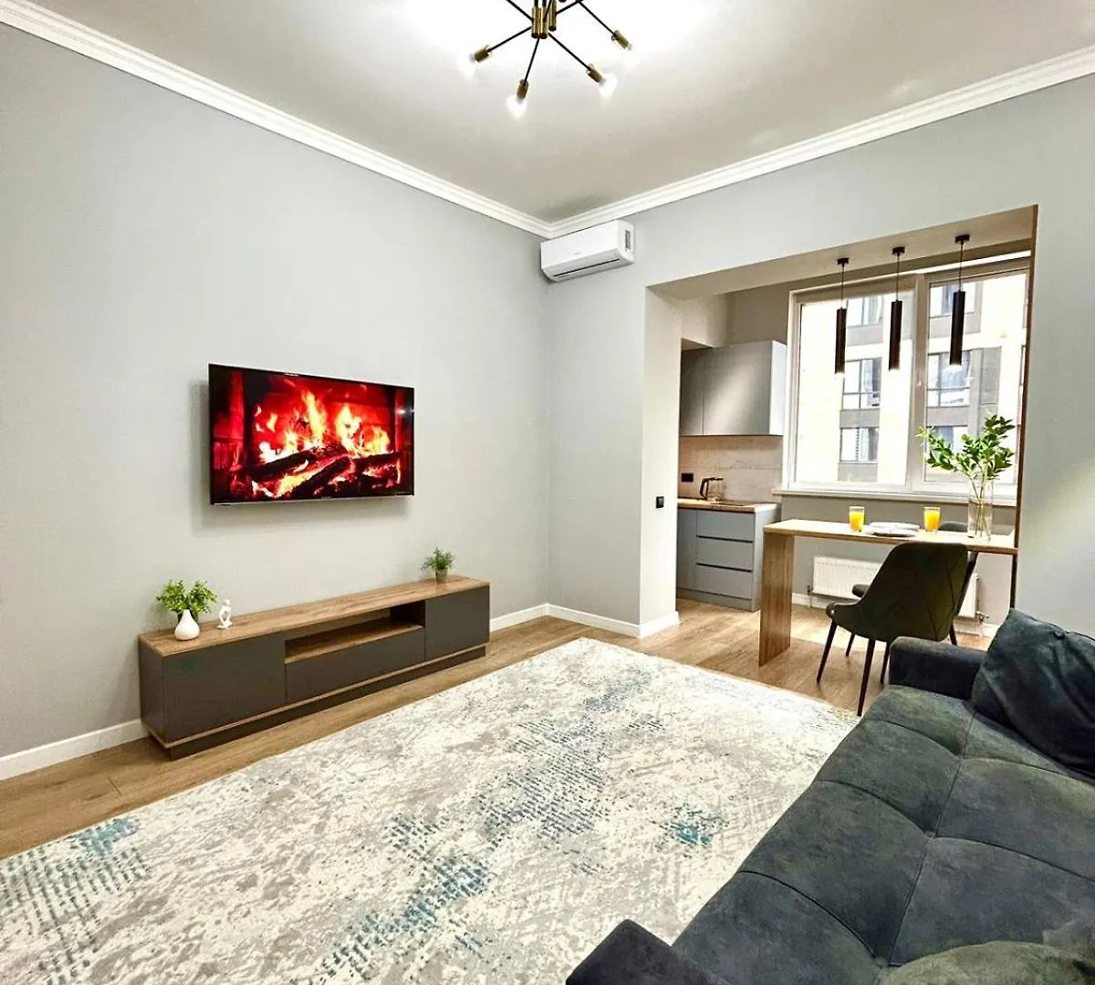 2 Room Apartment Жк Комфорт Сити, 88 Кв Almaty